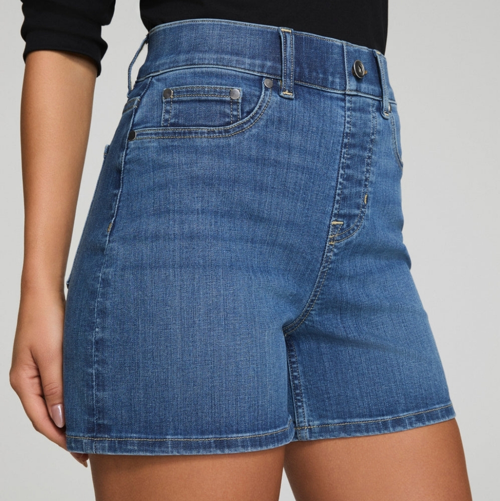 SPANX Women's Blue Jean Shorts